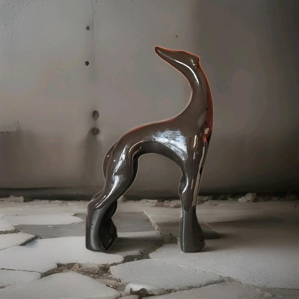 Vintage, Black Royal Haeger  , Whippet ,Greyhound , MCM,